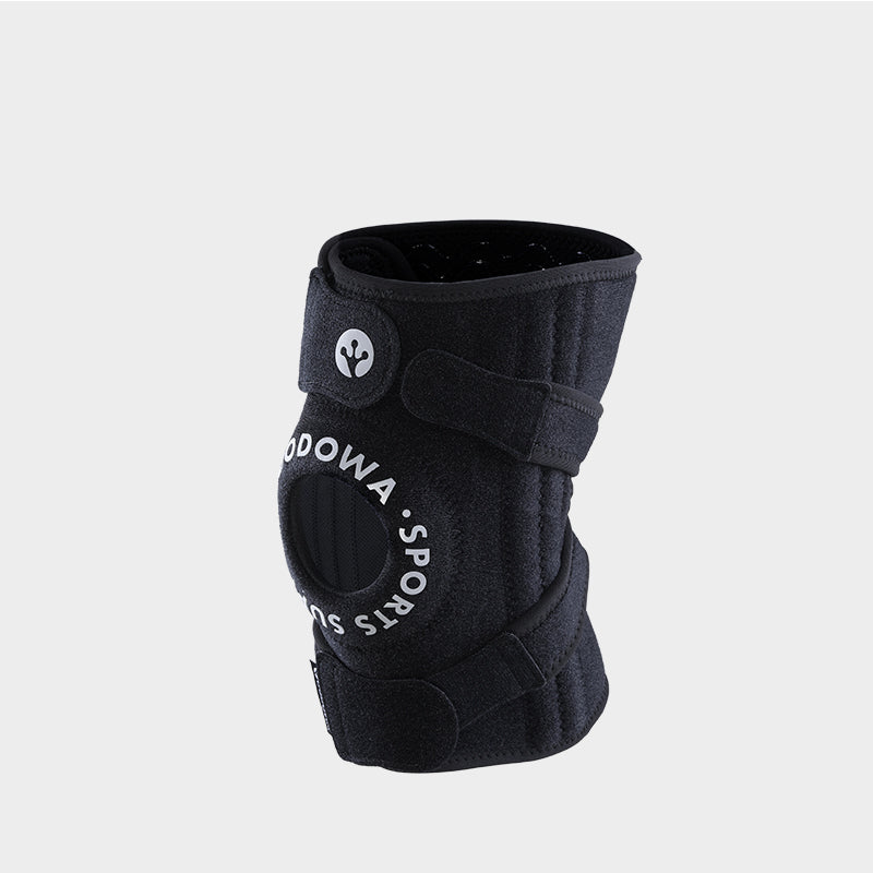 Side view of DODOWA Energy Loop knee support, showing dual-strap and anti-slip design